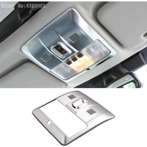 ABS Chrome Car Roof Front Reading Light Frame Trim Sticker For Land Rover Discovery 4 2010-2015 Auto Styling Accessory