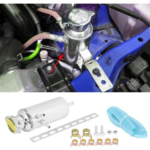 350ml Aluminum Car SUV Overflow Catch Tank Cooler Coolant Aluminum Reservoir Kit Universal 2018 hot Car Accessories