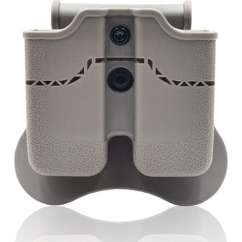 Amomax Tactical Double Magazine Pouch for Tokyo Marui/WE/ KJW/KSC/KWA Sig P226/Beretta M9 Mags - Tan