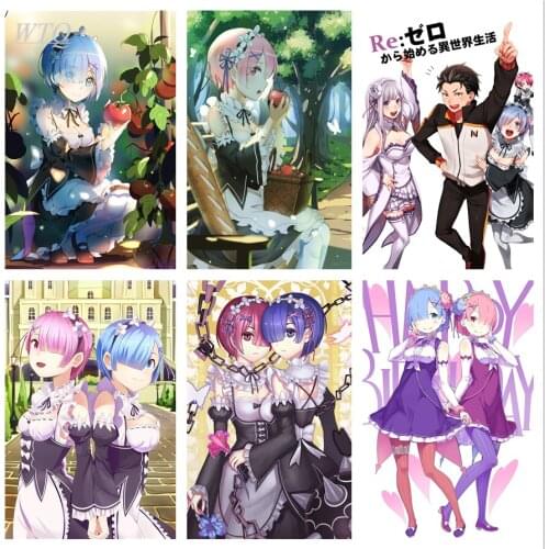 Anime Posters Re: Life In Another World From Scratch Retro Poster Canvas Painting Wall Art Photos for Childrens Room Decor