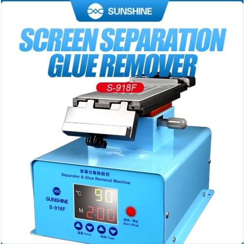 SUNSHINE Newest S-918F LCD Screen Separation Glue Remover 360 Rotating Platform Separator Magnetic Buckle LCD Repair Machine