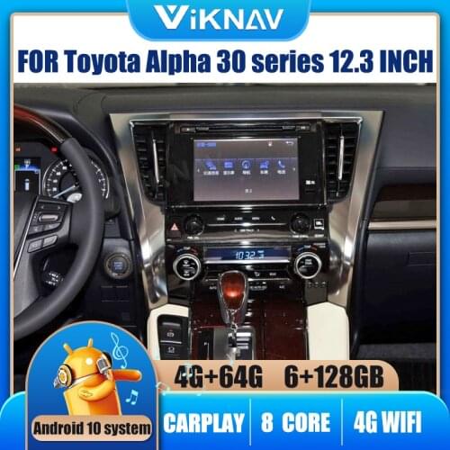 12.3 INCH Android Car Radio For Toyota Alpha 30 series Gps Navigation DVD Multimedia Player Radio Audio Autoradio Head Unit 2din