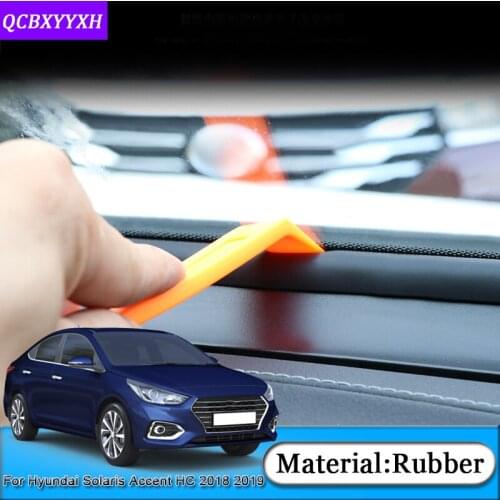 Car Anti-Noise Soundproof Dustproof Car Dashboard Windshield Sealing Strips Accessories For Hyundai Solaris Accent HC 2018 2019