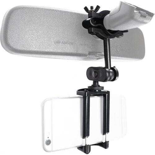 Car Phone Holder Rear Mirror Mount Mobile Bracket Universal 360 Degree Cell Mobile Smart Phone Support Stand Holder GPS