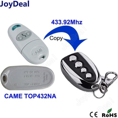 433Mhz DC 12V 4 CH Button RF Wireless Copy Code CAME Duplicator For Garage Door Opener Clone Key Fob Smart Remote Control Switch