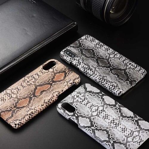 Python Snake skin Phone Case For iphone 12 11 Pro XS MAX XR XS X 5 5S SE Fashion hard Case for Apple iphone 6 6S 7 8 plus 7plus
