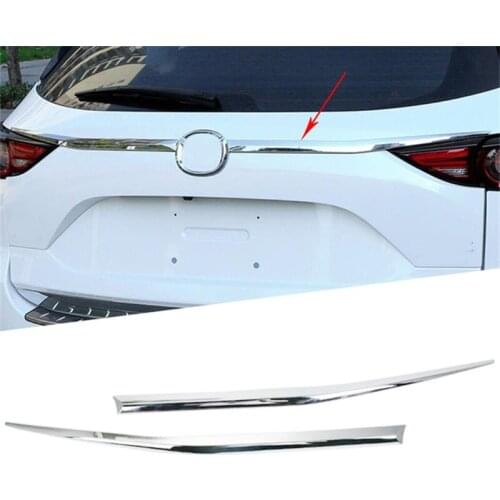 For Mazda CX-5 CX5 KF 2017 2018 2019 Refit Rearguard Trunk Rear Bumper Tail Box Door Trim Car Stickers Decoration Car-styling