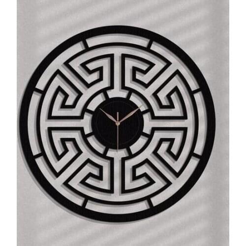 HLO 2021 Home Decoration Labyrinth Wooden Wall Clock Quality Material Stylish Living Room New Modern Horloge Murale Moderne