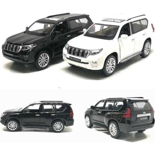 High simitation 1:32 TOYOTA LAND CRUISER PRADO Alloy Metal Car Model Toys With Pull Back For Kids Birthday Gifts Free Shipping