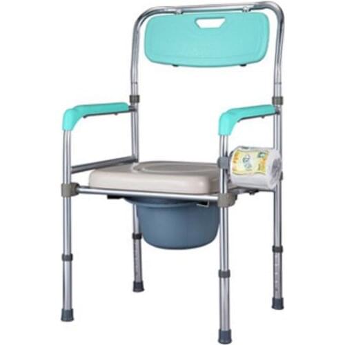 Height-Adjustable Elderly Seat Commode Chair Portable Mobile toilet chairs