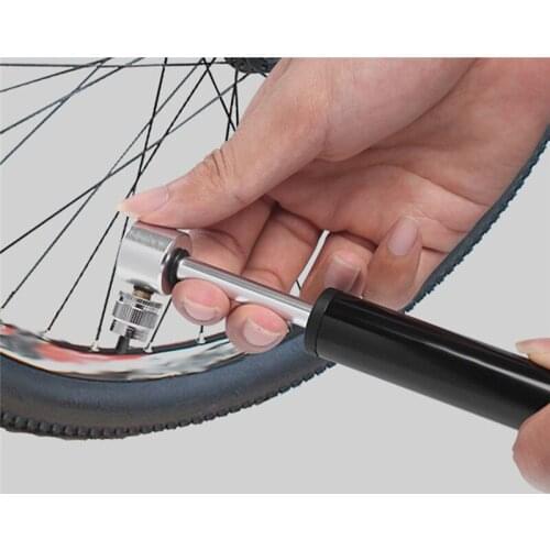 Mini Bicycle Pump Portable Light Aluminum Alloy Bike Pump Air Pump Mountain Cycling Tire Gas Needle Inflator Riding Supplies