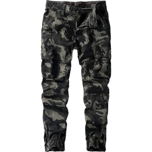 Fad Brand Men Fashion Streetwear Casual Camouflage Jogger Pants Tactical Military Trousers Men Cargo Pants
