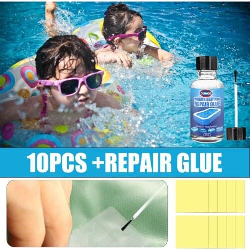 Inflatable Repair Kit Waterproof Self-AdhesiveRepair Patch ForWater Mat Swimming Ring Pool Float Air Bed Nano Repair Glue Pads