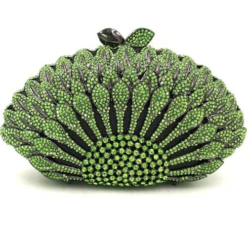 Nigeria Bridal wedding party purses elegant purses women fashion evening party handbag wallet luxury diamonds crystal clutches