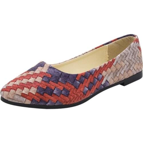 2021 Newest Women Suede Flats Fashion High Quality Basic Mixed Colors Pointy Toe Ballerina Female Pretty Flat Slip On Shoes