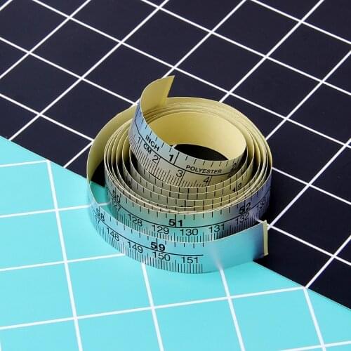 P15F 151cm Self Adhesive Metric Measure Tape Vinyl Ruler For Sewing Machine Sticker
