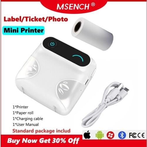 PeriPage Portable Thermal Bluetooth Printer Mini Photo Pictures Printer For Mobile Android iOS Phone 58mm Pocket Machine