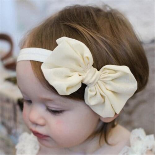 10pcs Fashion Baby Chiffon Headband Bowknot Turban Hair Bands Headwear for Children Girls Elastic Headwrap Hair Accessories