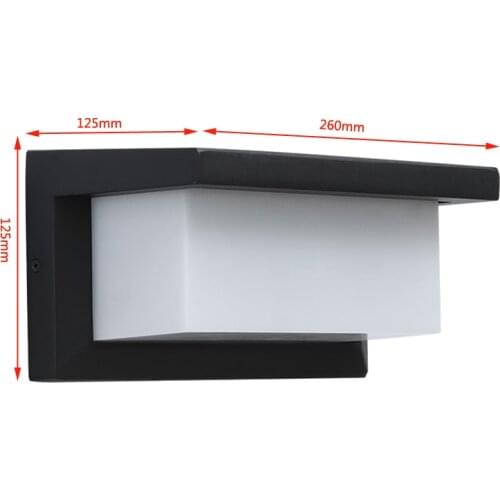 Rectangle shape waterproof outdoor wall lamp led aluminum alloy wall lights garden lighting Villa balcony bra backyard sconces