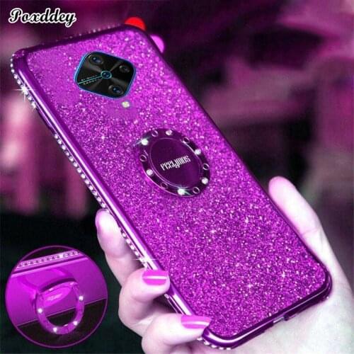 Luxury Glitter TPU Case For Vivo V17 Russia V17 Neo Y20 Y17 Y19 Vivo X50 Pro Shiny Bling Diamond Cover Soft Shell