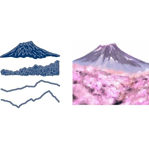 Volcanic Tree Line Metal Cutting Dies Scrapbook Embossed Paper Card Album Craft Template Cut Die Stencils New for 2021 Arrive