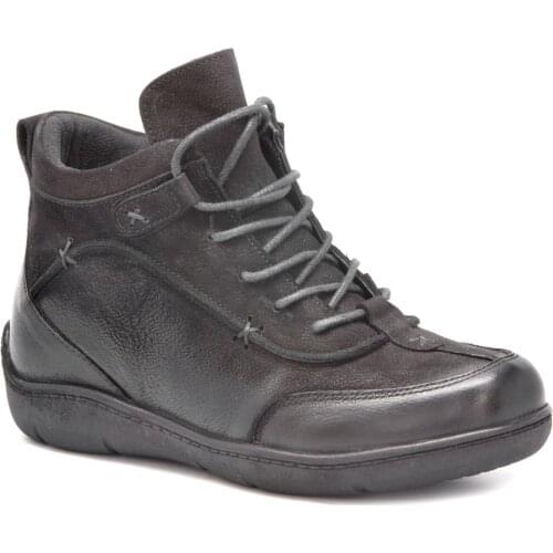 Venus 2152850K Black 2022 Winter Season Women Boots Real Cow Leather Business Elevator Zip-Tied Outdoor Solid Casual Office stylish