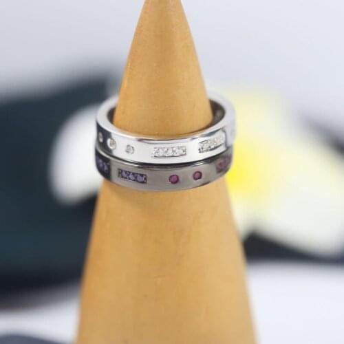 SLJELY High Quality Fashion Pure 925 Sterling Silver LOVE Morse Code Couple Ring Women Luxury Brand Valentine Series Jewelry