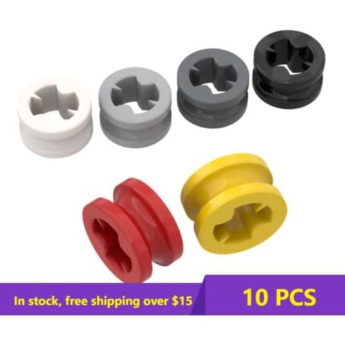 10PCS DIY Assembles 32123 Cross half sleeve outer diameter 7.4 Building Blocks Parts Bricks Bulk Model City Classic Kids DIY Toy