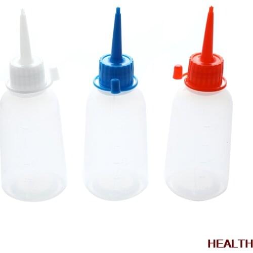 100ml Plastic Clear Tip Applicator Bottle Plastic Squeeze Bottle With Tip Cap For Crafts Art Glue Multi Purpose Refillable Empty