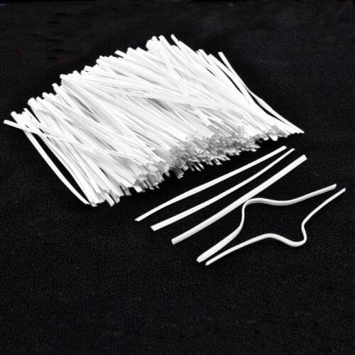 100Pcs/lot 3mm Soft Elastic Cords Nose Bridge Clips Adjustable Elastic Rubber Band Diy Sewing Crafts