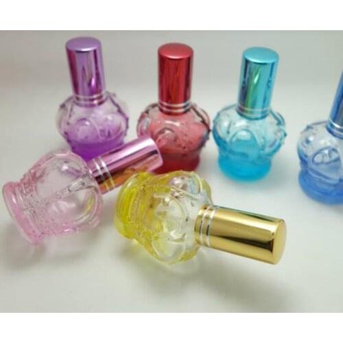 15ml Refillable Clear Glass Spray Perfume Bottle Empty Imperial Crown Parfum Case F20171978