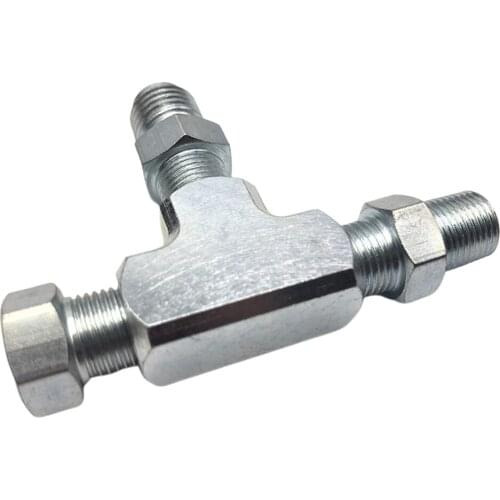 3-Way 1/8'' NPT To 4AN Plug Oil Feed Pressure Sensor Adapter , 6*5*1cm