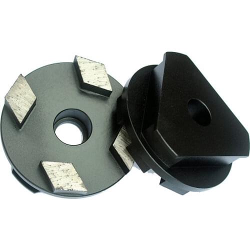 GD75 Keller Diamond Tools 4 Inch Stone Quick Lock Grinding Disc EZ Change Diamond Grinding Wheel for Concrete Floor 9PCS