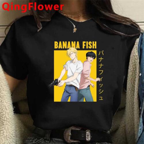 Banana Fish clothes women vintage harajuku kawaii print 2021 t-shirt tshirt plus size