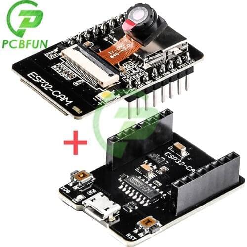 ESP32-CAM-MB WIFI ESP32 CAM Bluetooth Development Board with OV2640 Camera MICRO USB to Serial Port CH340G 4.75V-5.25V Nodemcu