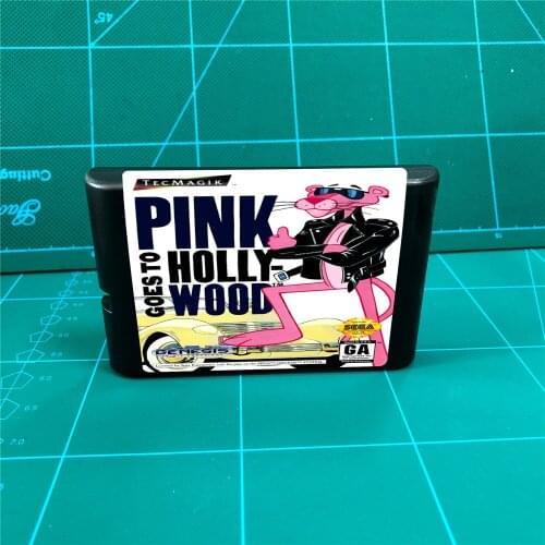 Pink Goes to Holly Wood - 16 bit MD Games Cartridge For MegaDrive Genesis console