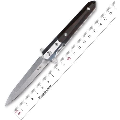 LOVOCOO Flipper folding knife ball bearing M390 blade American sand iron handle outdoor camping multi-purpose hunting EDC tool