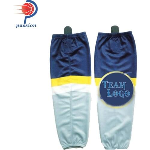 MOQ 10 Pairs $18 Each Custom Teams ice hockey socks with Sublimation printing Free Shipping
