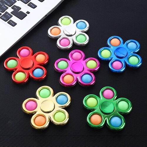 Dimple Fidget Finger Gyro Bubble Press Board Autism Children Keychain Kids Toys Pressing Board Finger Gyro Bubble Press Board#20