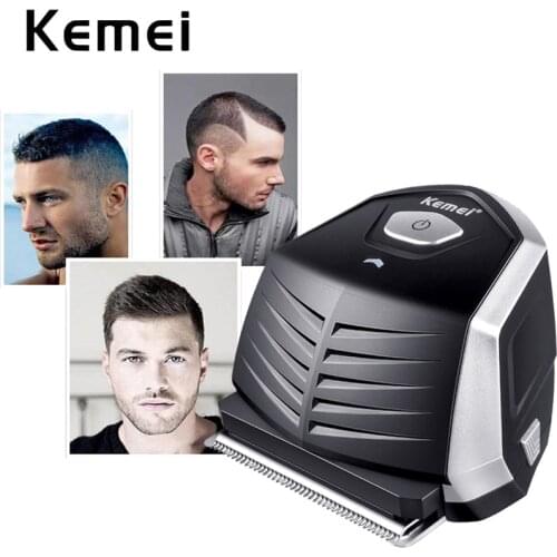 Kemei Men Hair Clipper 0mm Baldheaded DIY Hair Cutter Portable Hair Beard Trimmer Cordless Shortcut Pro Self-Haircut Machine