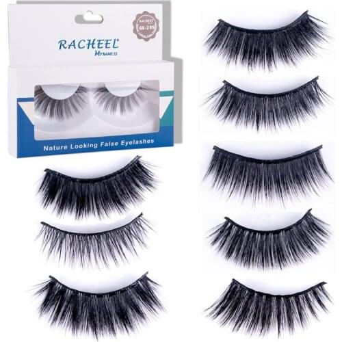 False eye lashes Mink Eyelashes Thick Natural Long Fake Eyelashes Handmade High Volume Soft 3D Mink Lashes Makeup