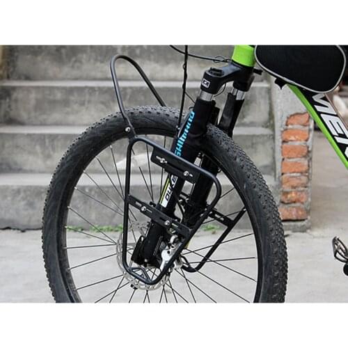 Mountain Bike Tour Front Rack For 26 27.5/650B 29 Inch 700C For V Disc Brake Fork Universal Front Shelf Long Distance Travel