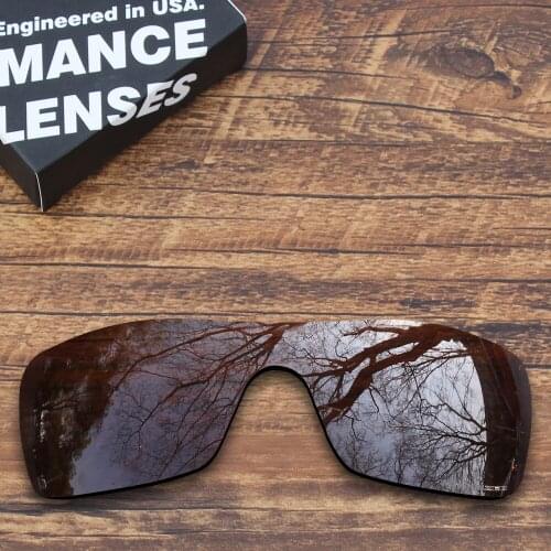 ToughAsNails Resist Seawater Corrosion Polarized Replacement Lenses for Oakley Batwolf Sunglasses Brown (Lens Only)