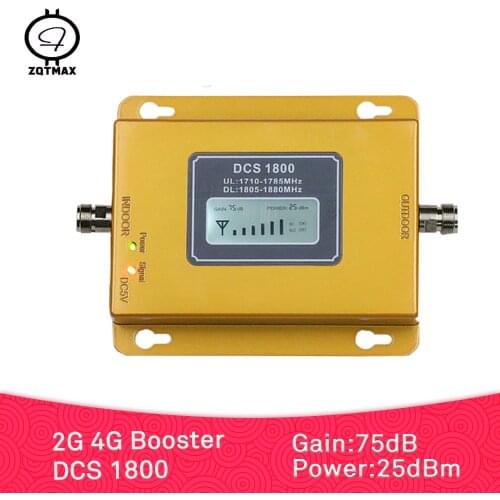 ZQTMAX 75dB 2G 4G Cell phone Signal Booster DCS 1800 repeater lte cellular Amplifier for Fashion home and office