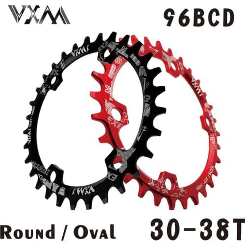 VXM Round Oval 96BCD Chainring MTB Mountain BCD 96 bike 30T 32T 34T 36T 38T crankset Tooth plate Parts for M7000 M8000 M9000