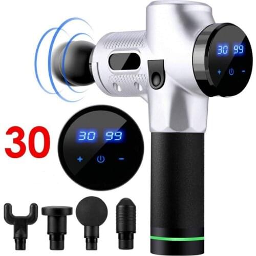 LCD Display High frequency Massage Gun Muscle Relax Body Relaxation Electric massager with portable bag for fitness Phoenix A2
