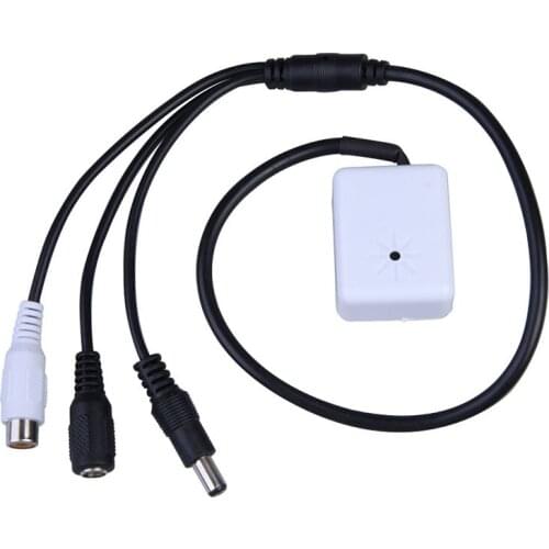 Hight Quality Microphone High Sensitive Pickup Audio Mic with Power for Cctv Security Camera DVR Sound For Free Shipping