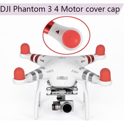 4pcs Cover for DJI Phantom 2 Pro 4A 3A 3P 3S SE Accessories Kits Silicone Guard Spare Parts Drone Camera Motor Protective Cap