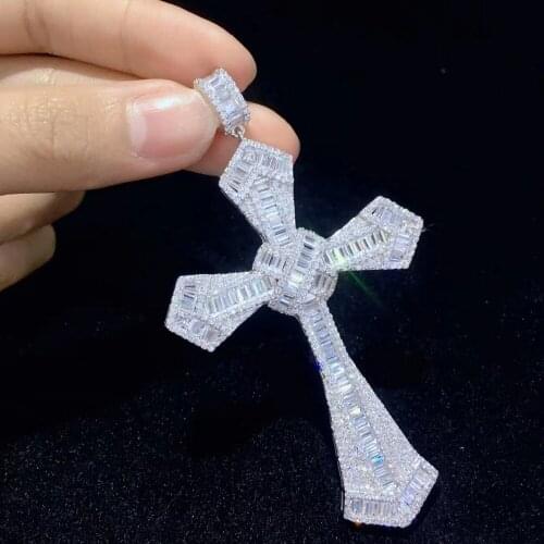 925 sterling silver with cubic zircon cross pendant high quality christian religious fine women jewelry free shipping classic