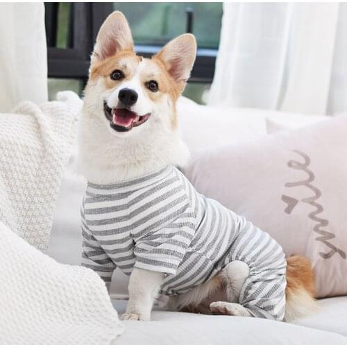 Winter Dog Clothes Cotton Pets Dogs Clothing for Small Medium Dogs Chihuahua Ropa Para Perro Striped Pet Jumpsuit Pet Clothes
